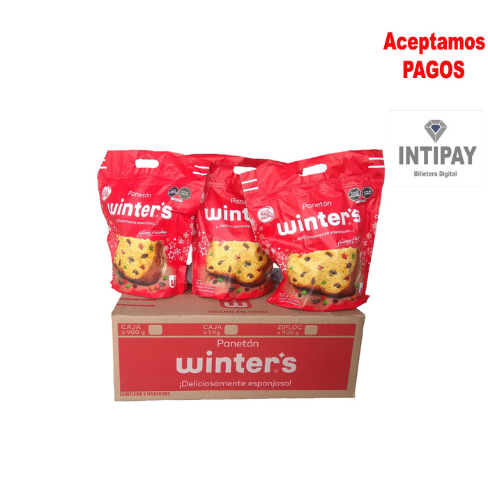 Paneton Winter´s Bolsa X 6 Unid